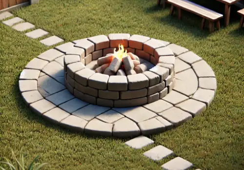 Outdoor Firepit Construction